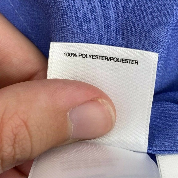 Anne Klein Satin Twist Collar Tank Sz 8 - Picture 5 of 6